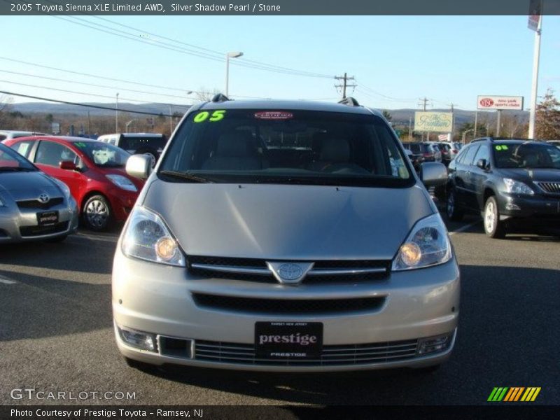 Silver Shadow Pearl / Stone 2005 Toyota Sienna XLE Limited AWD