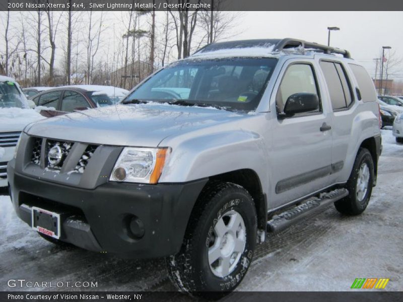 Silver Lightning Metallic / Desert/Graphite 2006 Nissan Xterra S 4x4