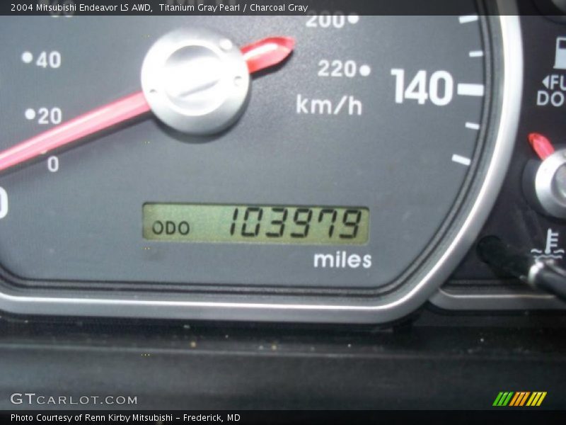 Titanium Gray Pearl / Charcoal Gray 2004 Mitsubishi Endeavor LS AWD
