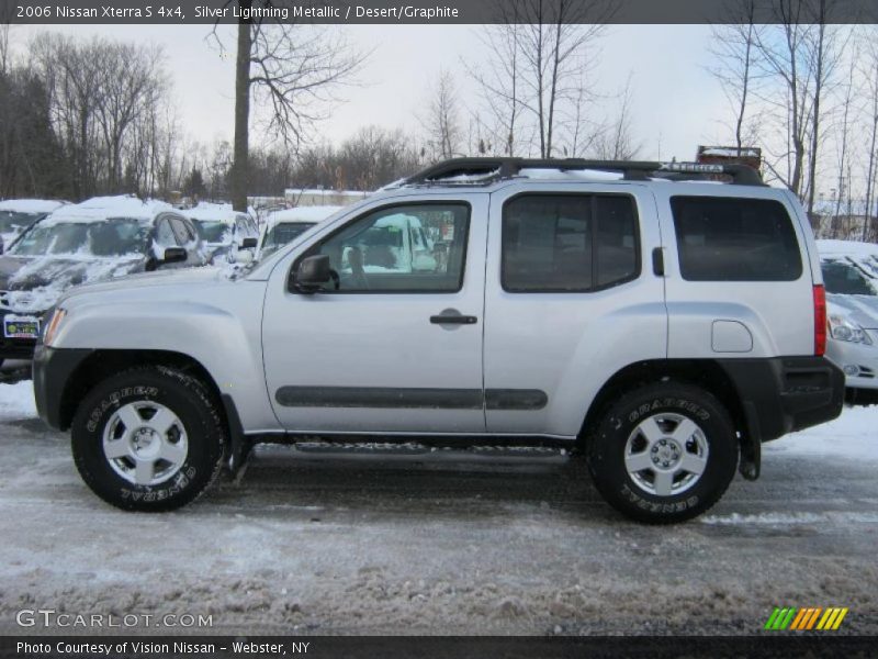 Silver Lightning Metallic / Desert/Graphite 2006 Nissan Xterra S 4x4