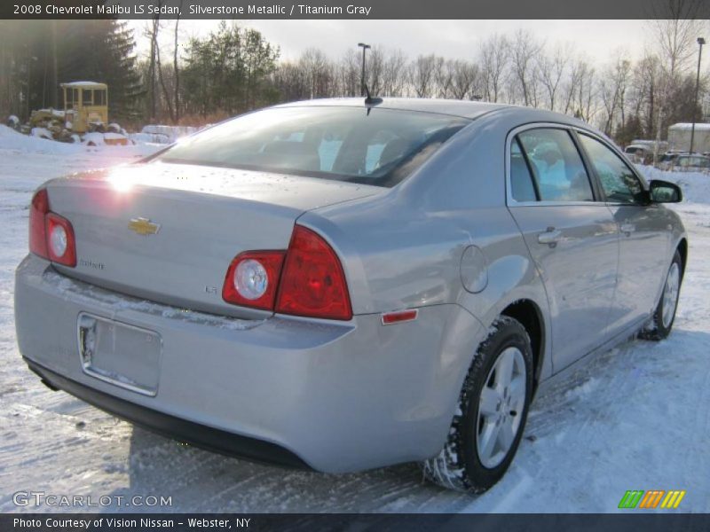 Silverstone Metallic / Titanium Gray 2008 Chevrolet Malibu LS Sedan