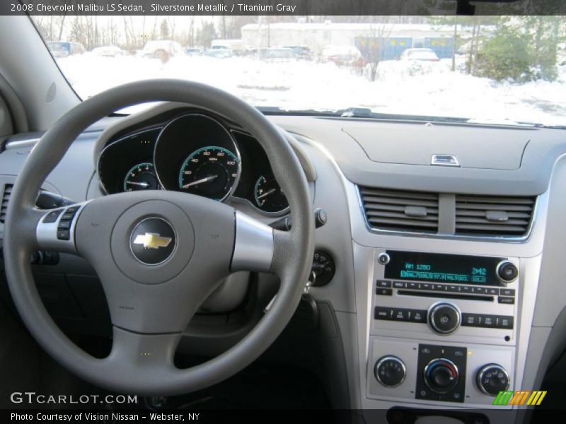 Silverstone Metallic / Titanium Gray 2008 Chevrolet Malibu LS Sedan