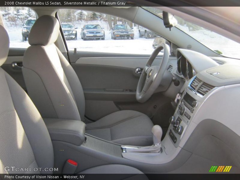 Silverstone Metallic / Titanium Gray 2008 Chevrolet Malibu LS Sedan