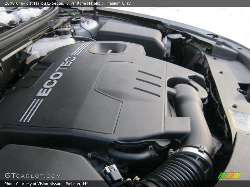 Silverstone Metallic / Titanium Gray 2008 Chevrolet Malibu LS Sedan