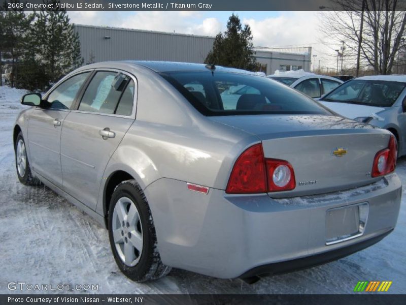 Silverstone Metallic / Titanium Gray 2008 Chevrolet Malibu LS Sedan