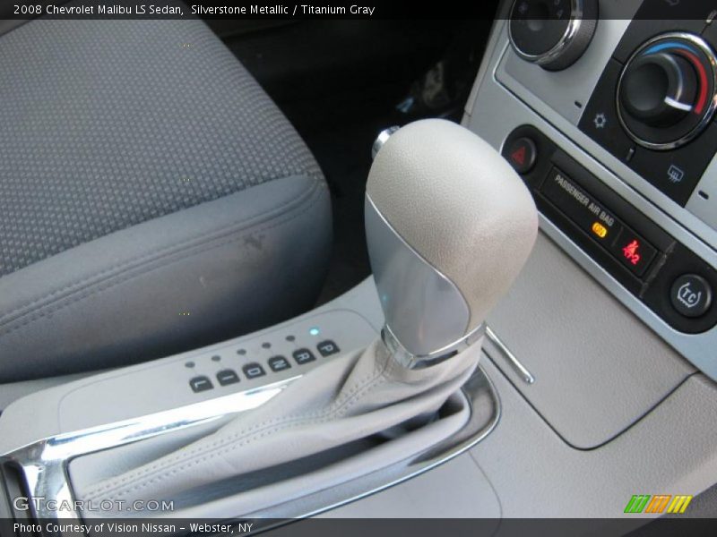 Silverstone Metallic / Titanium Gray 2008 Chevrolet Malibu LS Sedan
