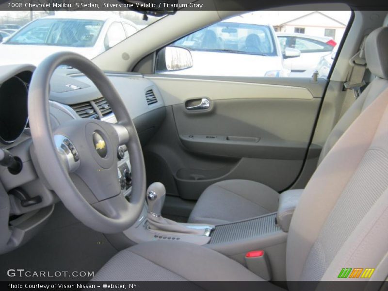 Silverstone Metallic / Titanium Gray 2008 Chevrolet Malibu LS Sedan
