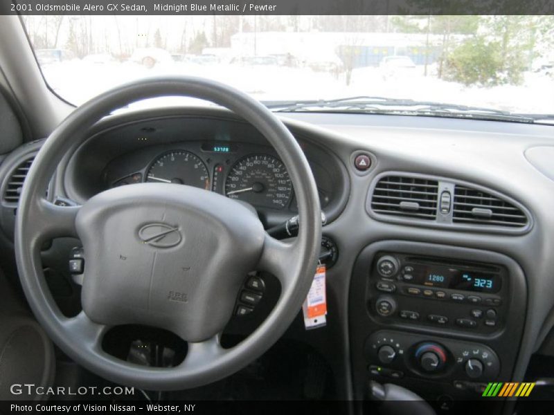 Midnight Blue Metallic / Pewter 2001 Oldsmobile Alero GX Sedan