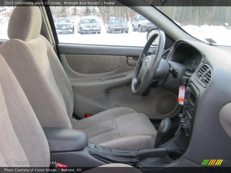 Midnight Blue Metallic / Pewter 2001 Oldsmobile Alero GX Sedan