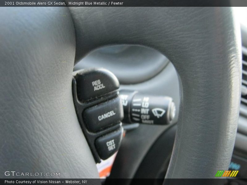 Midnight Blue Metallic / Pewter 2001 Oldsmobile Alero GX Sedan