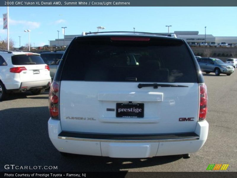 Summit White / Cocoa/Light Cashmere 2008 GMC Yukon XL Denali AWD