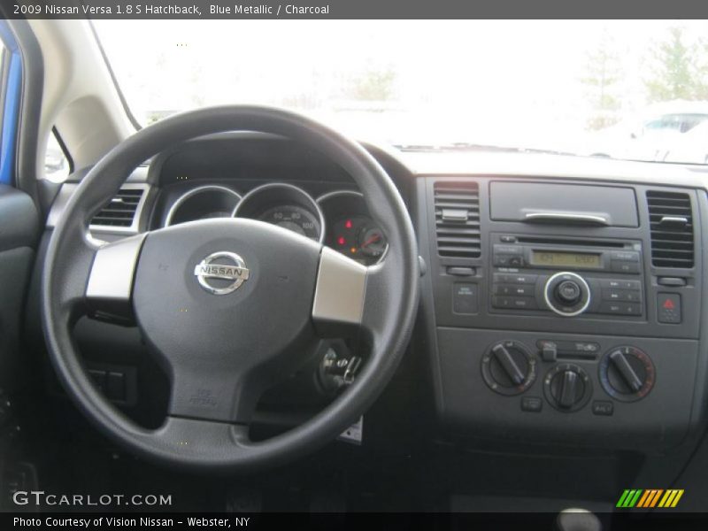 Blue Metallic / Charcoal 2009 Nissan Versa 1.8 S Hatchback