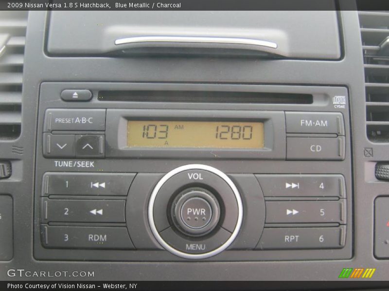 Blue Metallic / Charcoal 2009 Nissan Versa 1.8 S Hatchback