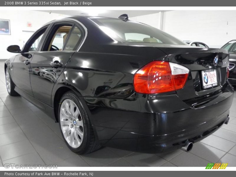 Jet Black / Beige 2008 BMW 3 Series 335xi Sedan