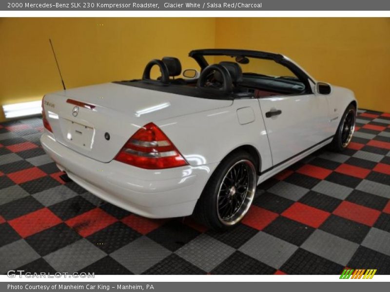 Glacier White / Salsa Red/Charcoal 2000 Mercedes-Benz SLK 230 Kompressor Roadster