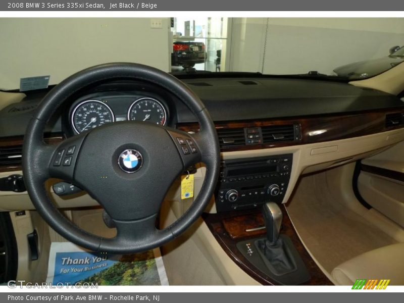 Jet Black / Beige 2008 BMW 3 Series 335xi Sedan