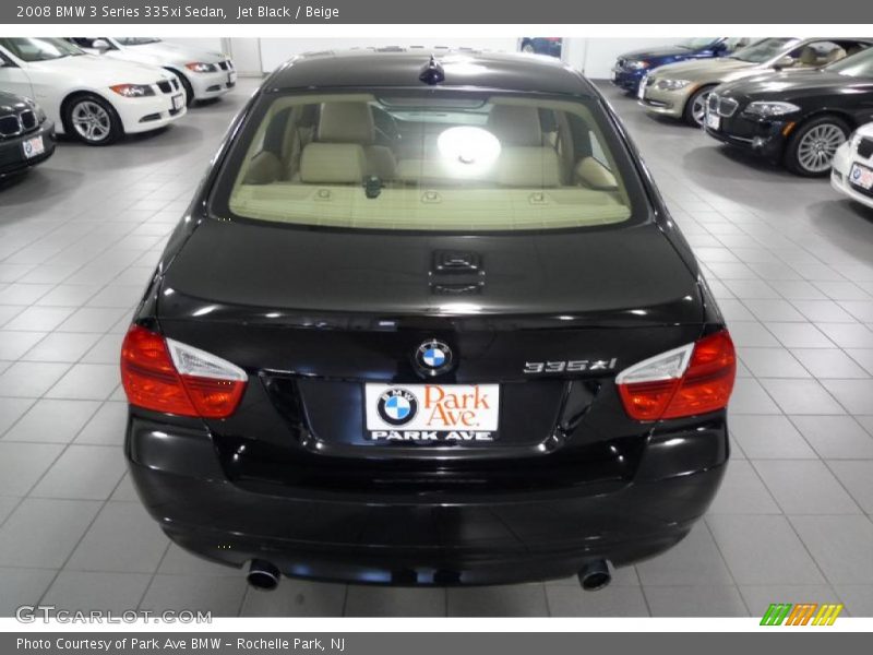 Jet Black / Beige 2008 BMW 3 Series 335xi Sedan