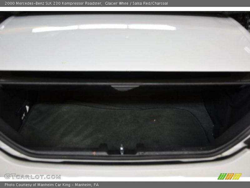 Glacier White / Salsa Red/Charcoal 2000 Mercedes-Benz SLK 230 Kompressor Roadster