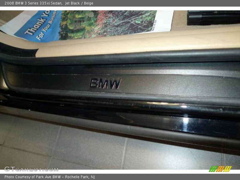 Jet Black / Beige 2008 BMW 3 Series 335xi Sedan
