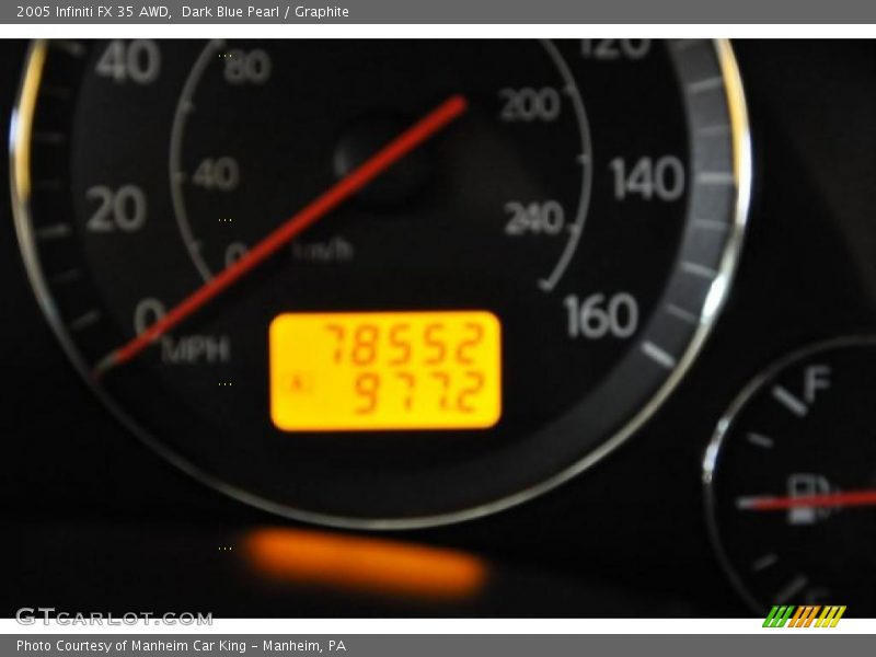 Dark Blue Pearl / Graphite 2005 Infiniti FX 35 AWD