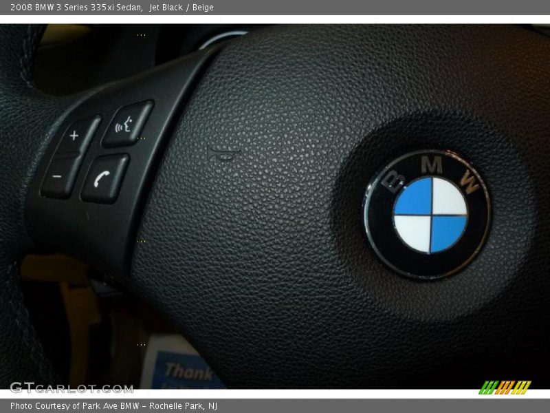 Jet Black / Beige 2008 BMW 3 Series 335xi Sedan