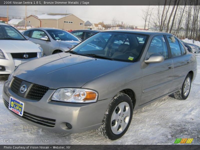 Bronze Shimmer Metallic / Sage 2006 Nissan Sentra 1.8 S
