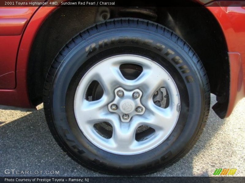 Sundown Red Pearl / Charcoal 2001 Toyota Highlander 4WD