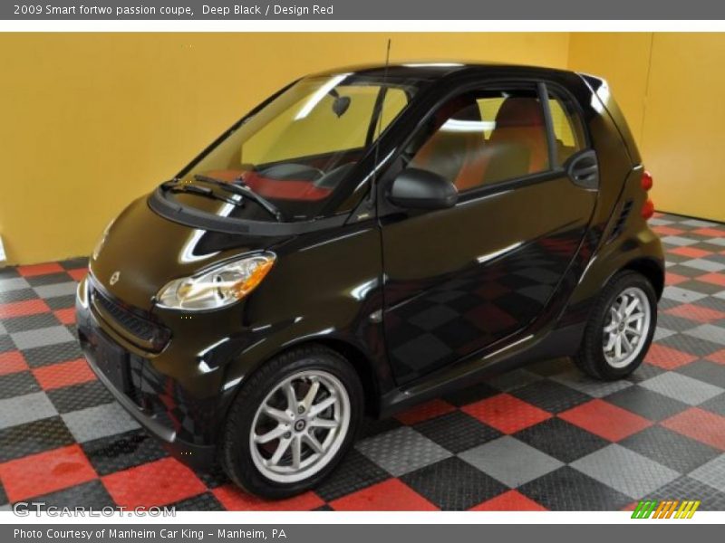 Deep Black / Design Red 2009 Smart fortwo passion coupe