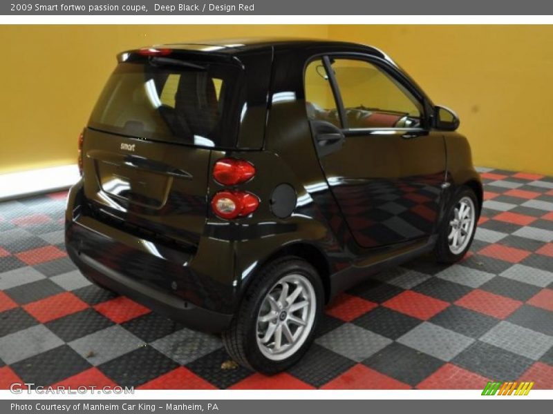 Deep Black / Design Red 2009 Smart fortwo passion coupe