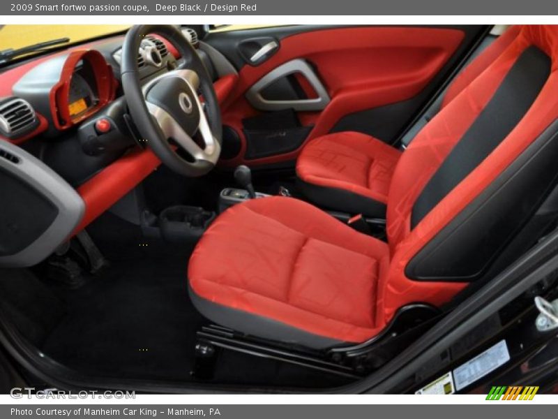  2009 fortwo passion coupe Design Red Interior