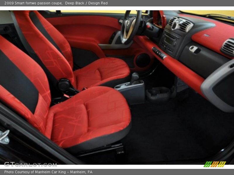  2009 fortwo passion coupe Design Red Interior