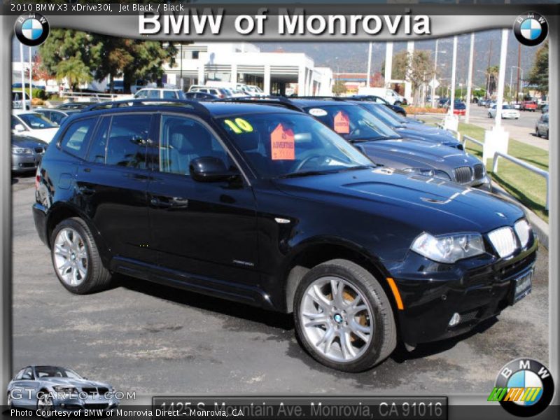 Jet Black / Black 2010 BMW X3 xDrive30i