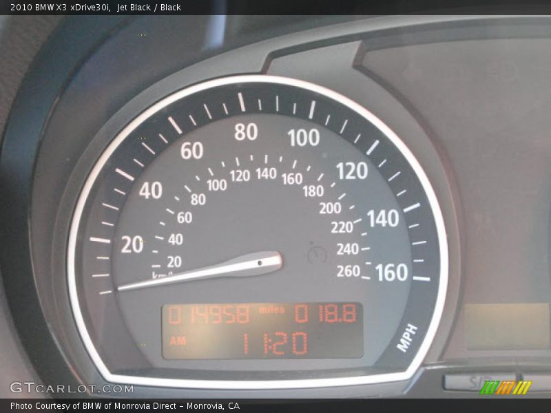 Jet Black / Black 2010 BMW X3 xDrive30i