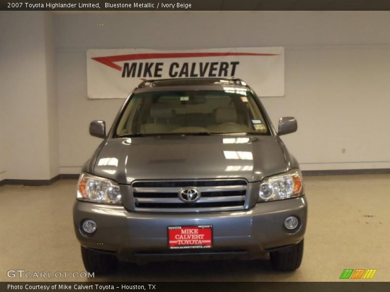 Bluestone Metallic / Ivory Beige 2007 Toyota Highlander Limited