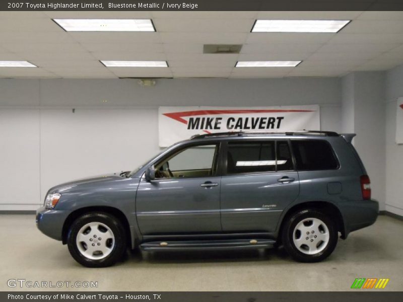 Bluestone Metallic / Ivory Beige 2007 Toyota Highlander Limited