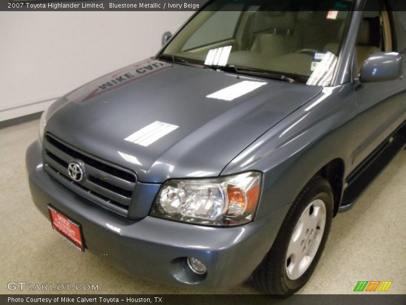 Bluestone Metallic / Ivory Beige 2007 Toyota Highlander Limited