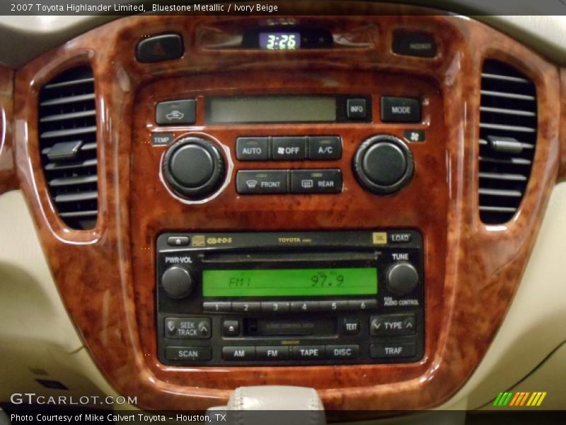 Bluestone Metallic / Ivory Beige 2007 Toyota Highlander Limited