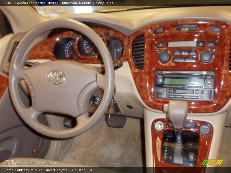 Bluestone Metallic / Ivory Beige 2007 Toyota Highlander Limited