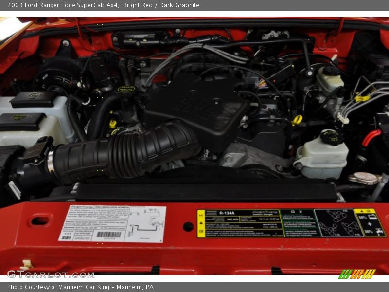 Bright Red / Dark Graphite 2003 Ford Ranger Edge SuperCab 4x4