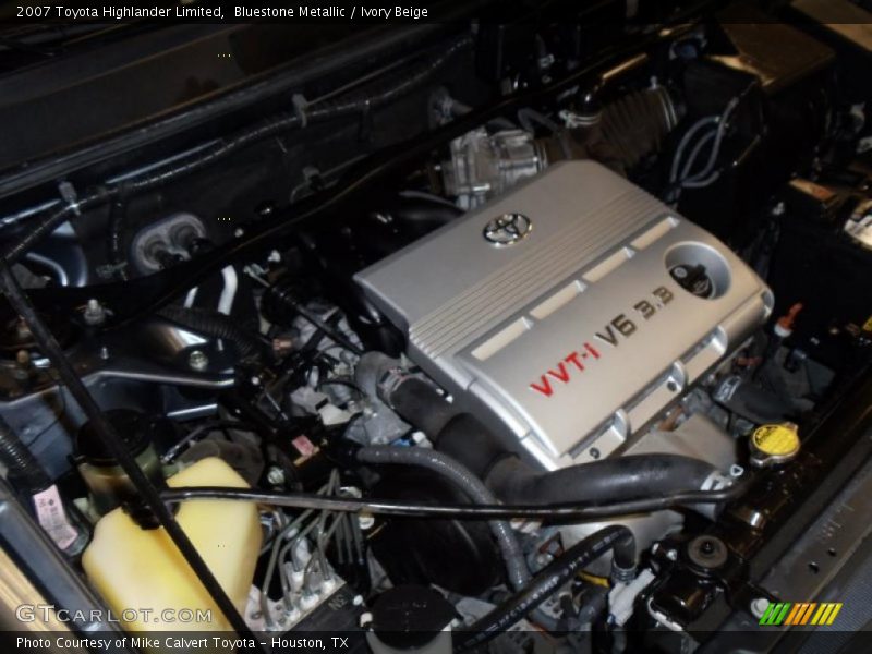Bluestone Metallic / Ivory Beige 2007 Toyota Highlander Limited