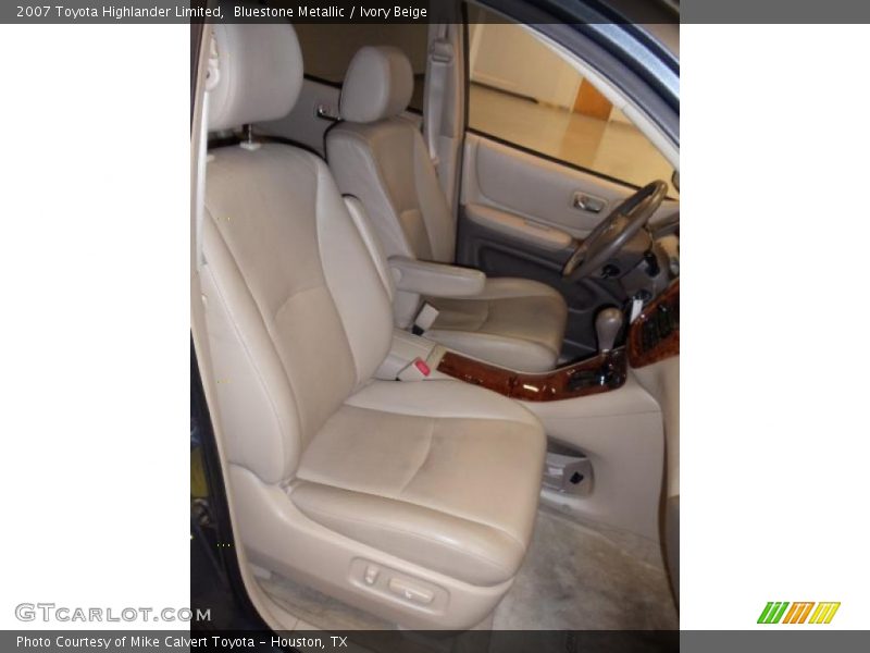 Bluestone Metallic / Ivory Beige 2007 Toyota Highlander Limited