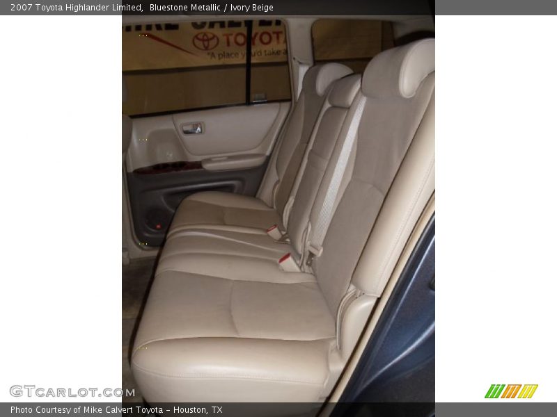 Bluestone Metallic / Ivory Beige 2007 Toyota Highlander Limited