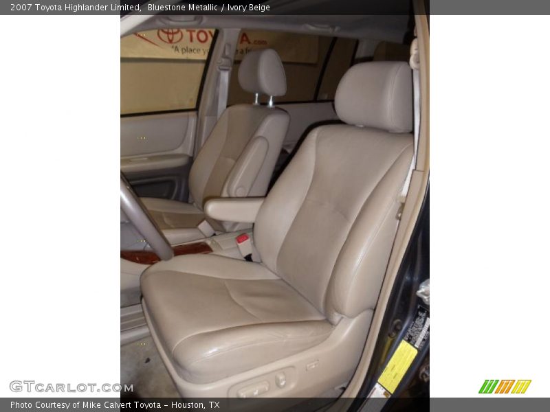 Bluestone Metallic / Ivory Beige 2007 Toyota Highlander Limited