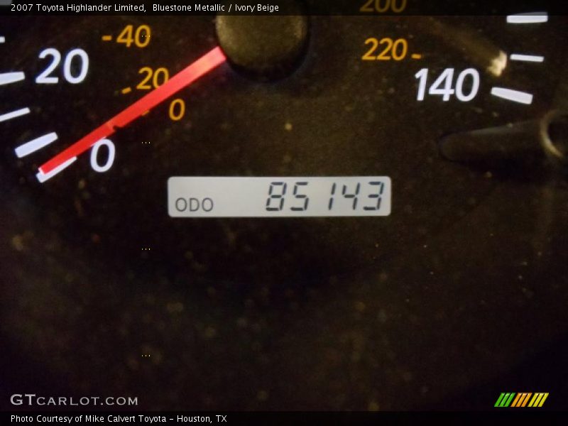 Bluestone Metallic / Ivory Beige 2007 Toyota Highlander Limited