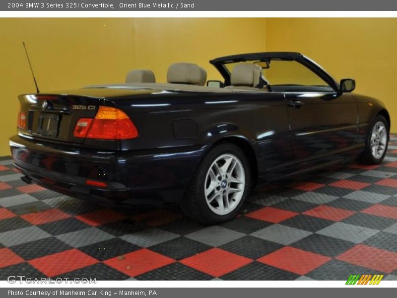 Orient Blue Metallic / Sand 2004 BMW 3 Series 325i Convertible