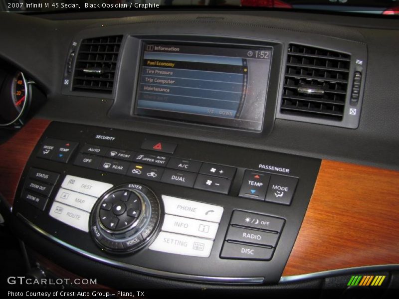 Black Obsidian / Graphite 2007 Infiniti M 45 Sedan