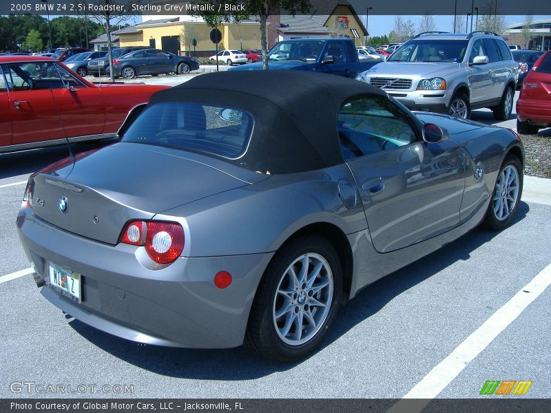 Sterling Grey Metallic / Black 2005 BMW Z4 2.5i Roadster