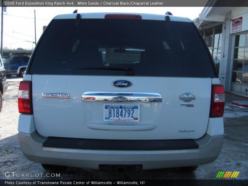 White Suede / Charcoal Black/Chaparral Leather 2008 Ford Expedition King Ranch 4x4