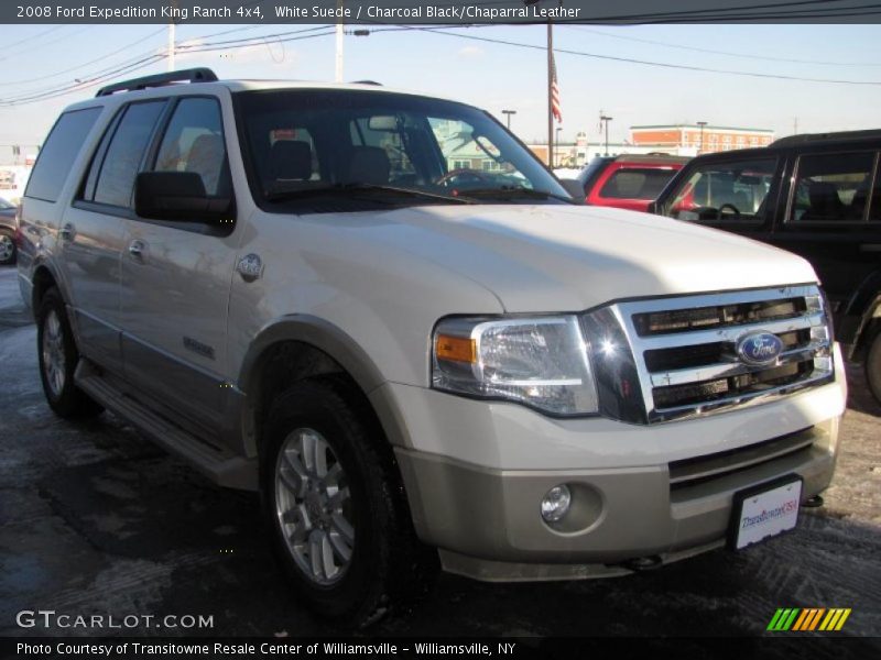 White Suede / Charcoal Black/Chaparral Leather 2008 Ford Expedition King Ranch 4x4