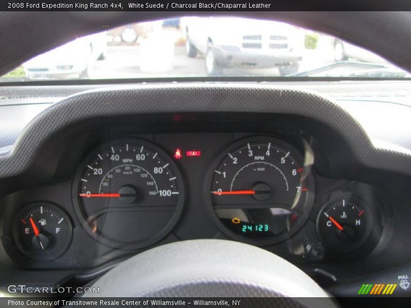 White Suede / Charcoal Black/Chaparral Leather 2008 Ford Expedition King Ranch 4x4